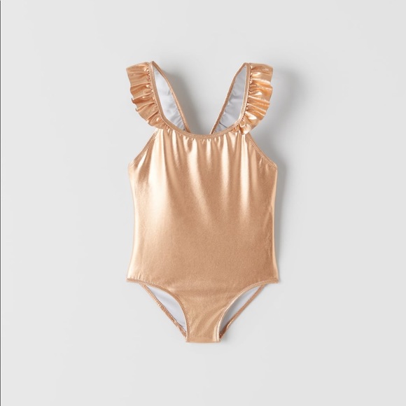 girls metallic swimsuit